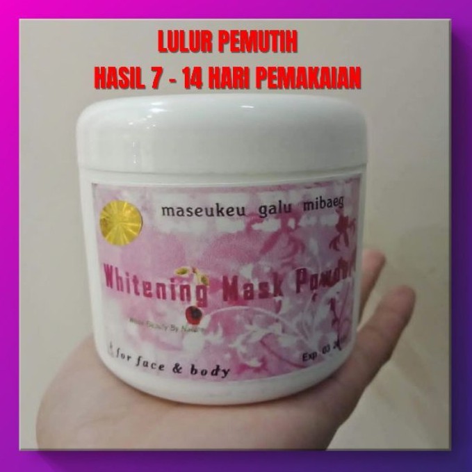 Jual WHITENING MASK POWDER ORIGINAL 100% / LULUR WHITENING KOREA