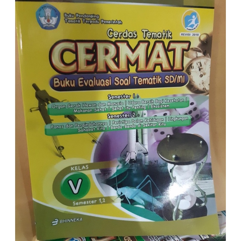 Cermat Buku Evaluasi Soal Tematik SD Kelas V Semester 1 & 2 Ismoyo -original