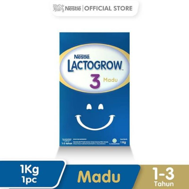 

Lactogrow 3 madu susu pertumbuhan anak dengan rasa madu kemasan 1kg