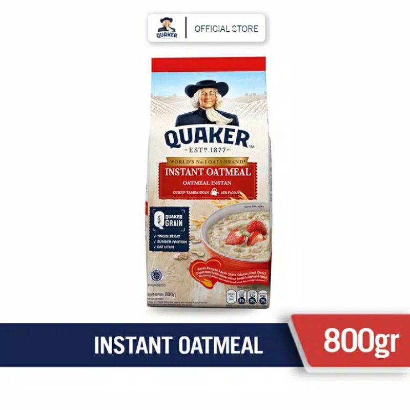 

QUAKER instant oatmeal 800gr