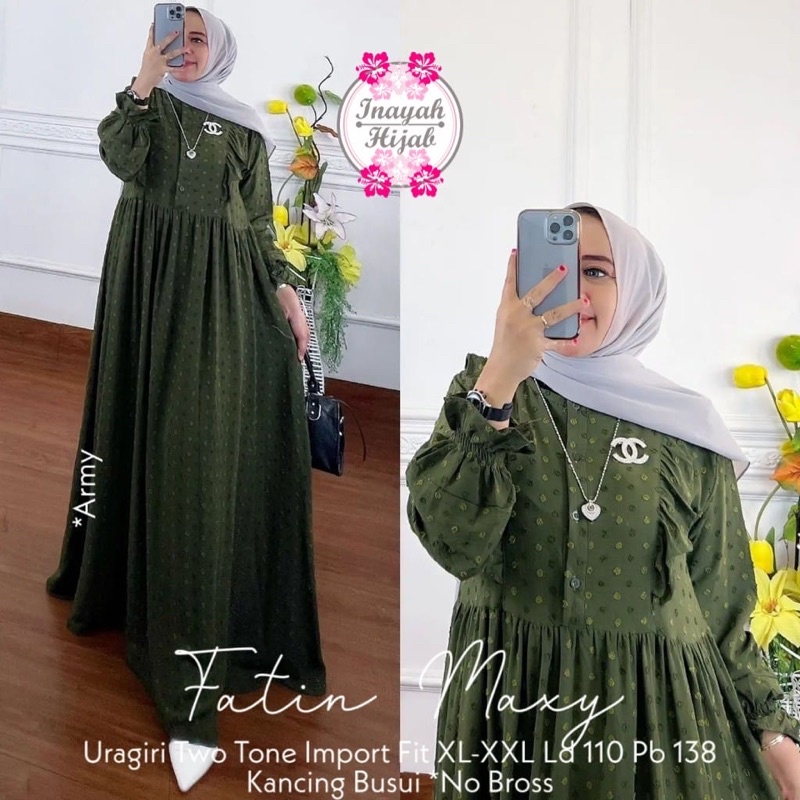 Gamis Maxy Bahan Crincle Uragiri | FATIN MAXY