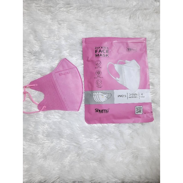 Masker Duckbill Shumu 4 ply isi 10 pcs