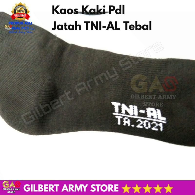 Grosir Kaos Kaki Jatah Tni Al Putih Olahraga Hitam Pdl Tebal Asli Original Premium GILBERT ARMY STORE Cotton Murah Terbaru