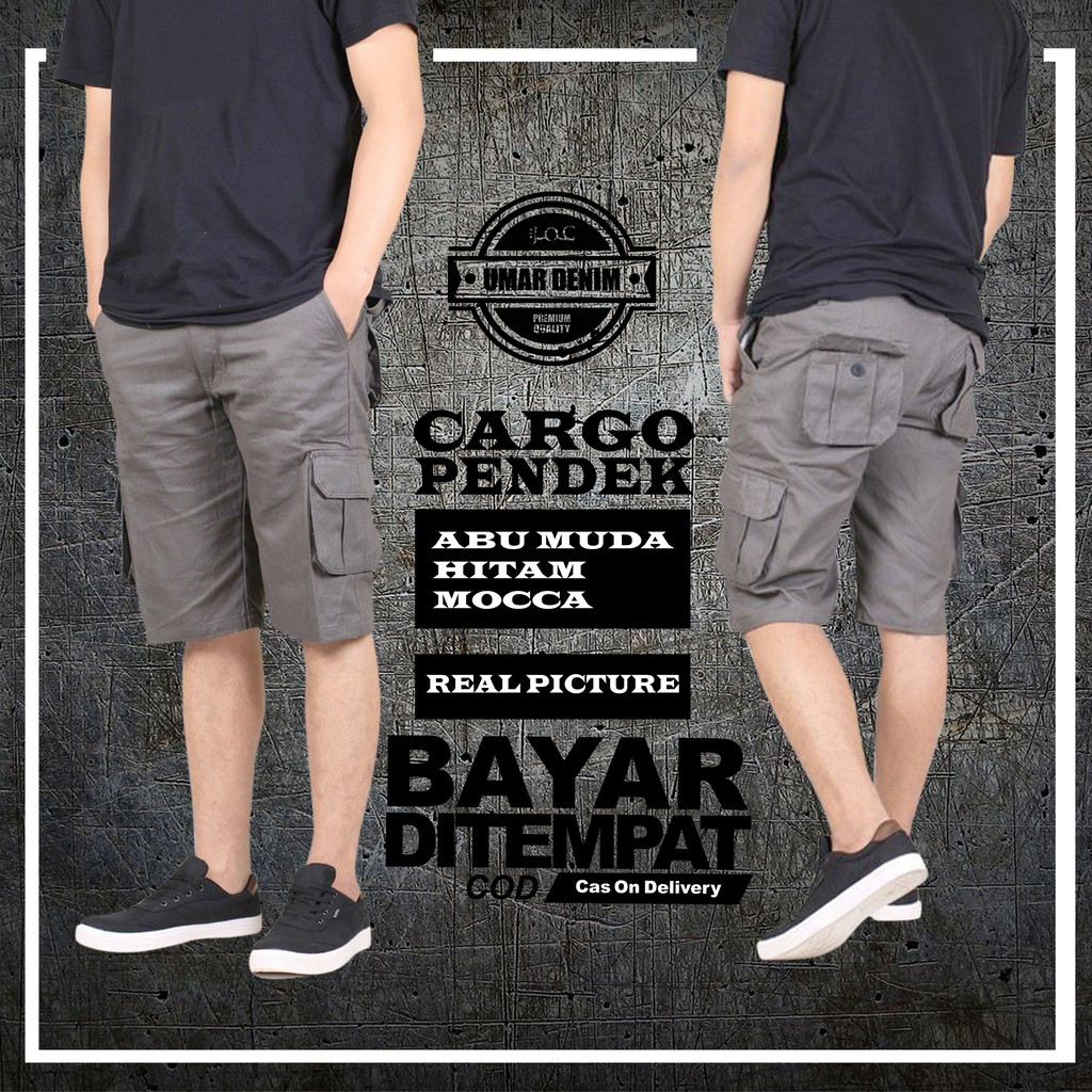 Celana Pendek Cargo Distro Bahan Cattun Combet stretch Kantong gamblok l Celana Gunung Outdoor