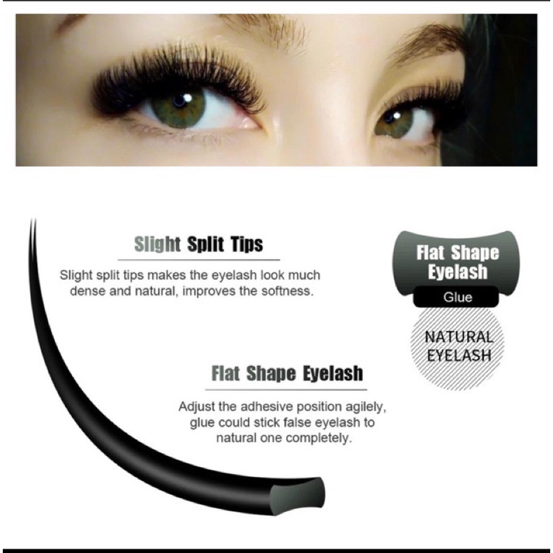 Nagaraku Premium MATTE ELLIPSE Lash Extensions Eyelash SUPER SOFT