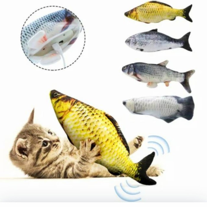 QUALITY Floppy Fish Cat dog Toy