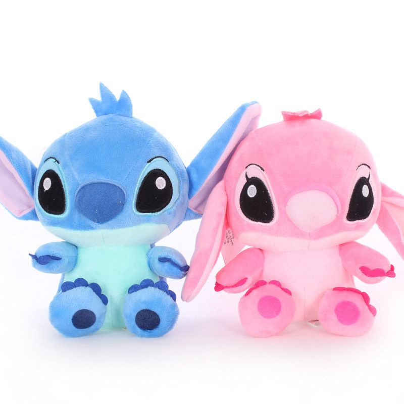 Lilo And Stitch Plush Toy 20CM Lembut Lucu Sentuh Boneka Gambar Boneka Hadiah Mainan Anak