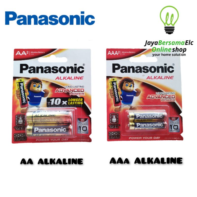 Baterai Alkaline Panasonic AA / A2 / AAA / A3 Remote / Jam LONG LASTING ORIGINAL