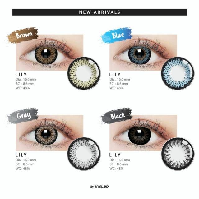 Softlens LILY by IRISLAB 16 MM Softlen Soflen Soflens Warna NORMAL