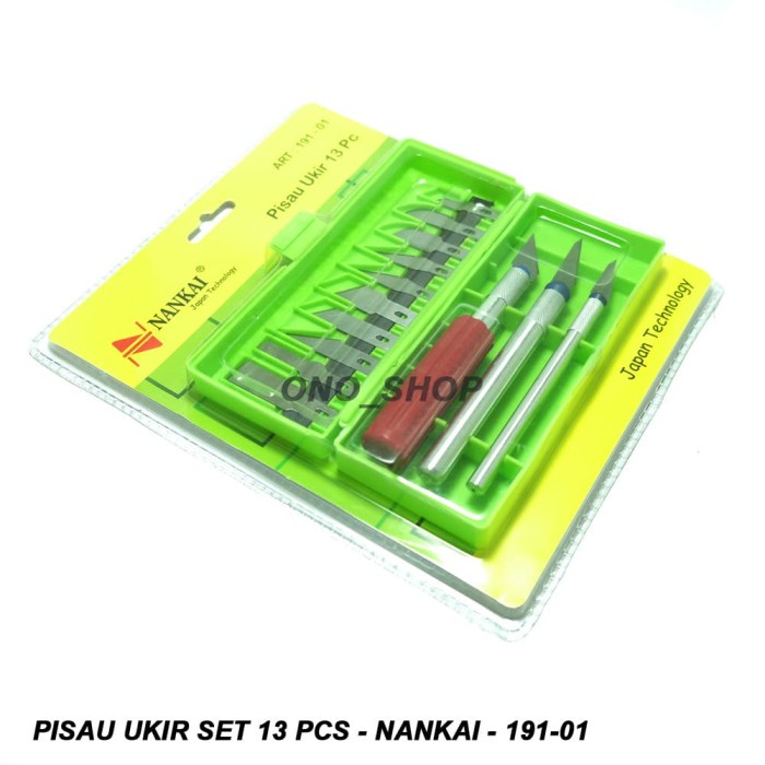 

UKIR-ALAT- PISAU UKIR SET 13 PCS - NANKAI - 191-01 -ALAT-UKIR.