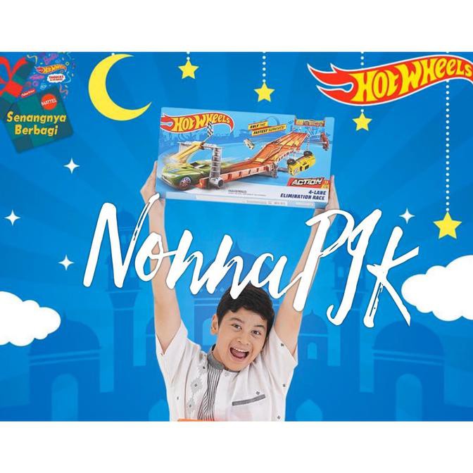 Hot Wheels 4-Lane Elimination Race Track Set