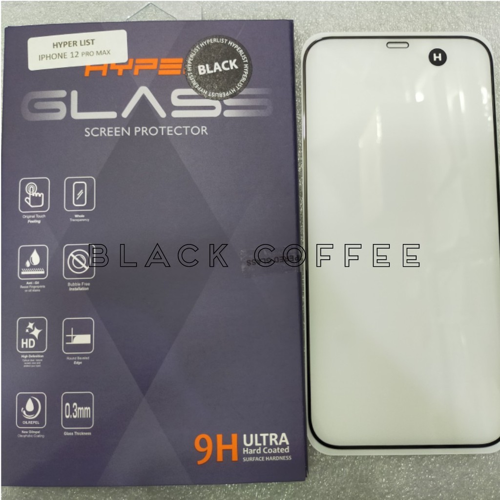 HYPER LIST FULL Tempered glass IPHONE 14 PRO MAX / 14 PRO / 14 PLUS / 14 / 13 PRO MAX / 13 MINI / 13 PRO / 13 / 12 PRO MAX / 12 PRO / 12 MINI / 12 / 11 / 11 PRO / 11 PRO MAX / XR / X / XS / XS MAX