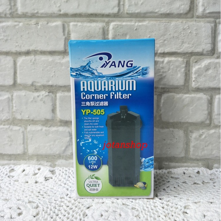 YANG YP505 YP 505 YP-505 corner filter pojok sudut aquarium aquascape