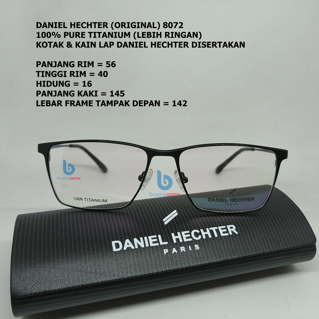 FRAME KACAMATA PURE TITANIUM DANIEL HECHTER ORIGINAL BU290101