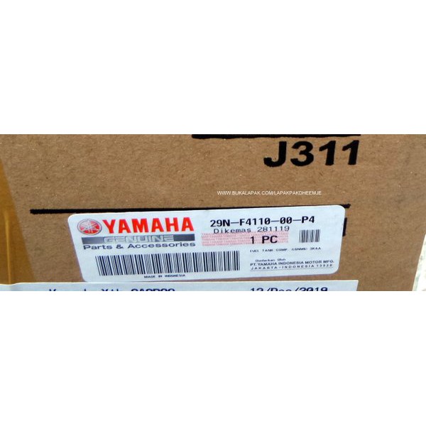 TANGKI RX KING ORIGINAL YAMAHA SILVER 29N F4110 00 P4  HARGA SUDAH TERMASUK PACKING KAYU