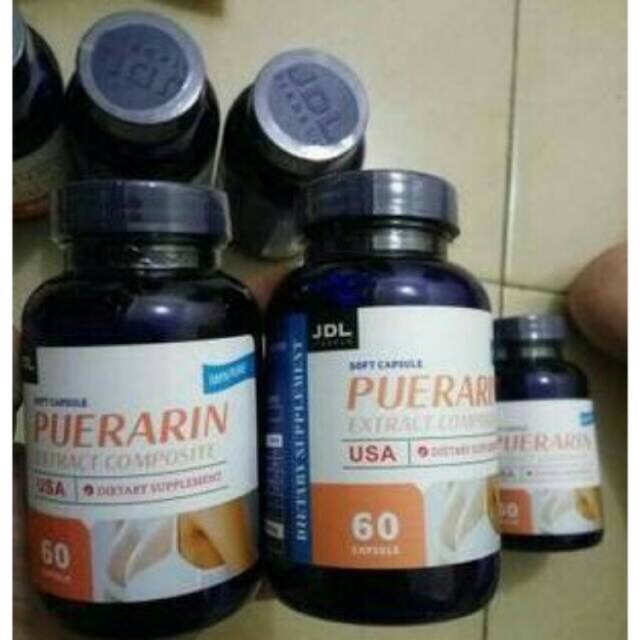 Puerarin asli obat herbal montok pembesar payudara puerarin isi 60softgel