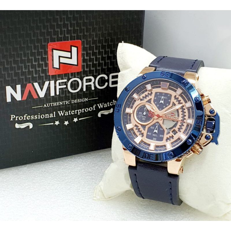 JAM TANGAN NAVIFORCE 9159 KULIT ORIGINAL