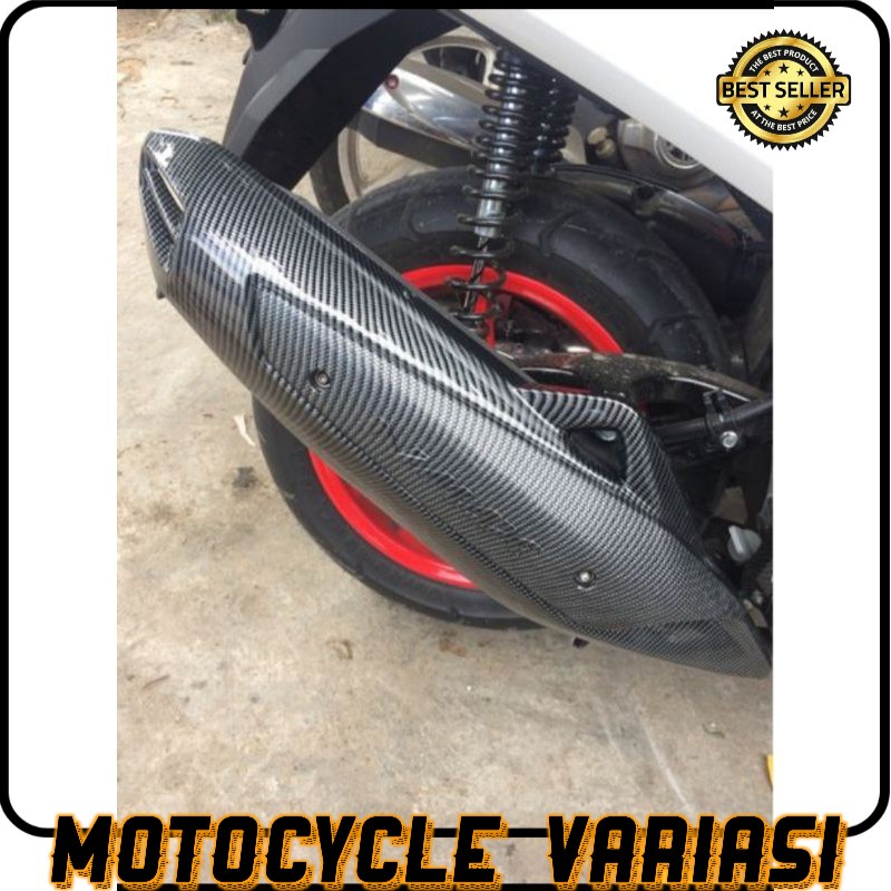 Cover knalpot nmax old carbon nemo