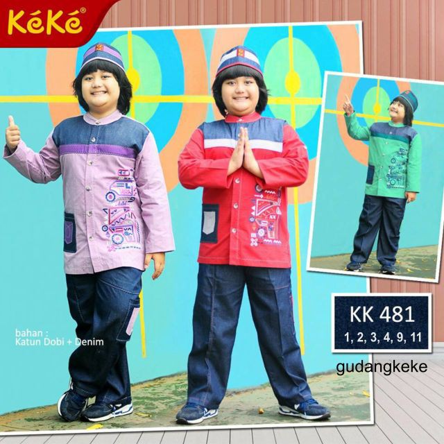 KEKE KOKO ANAK SIZE 9 YG READY LENGAN PANJANG & LENGAN PENDEK KEKE BUSANA MUSLIM