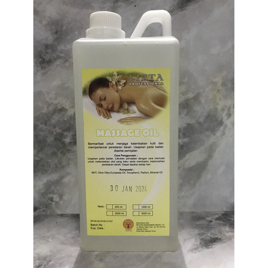 

lizta massage oil 1000ml