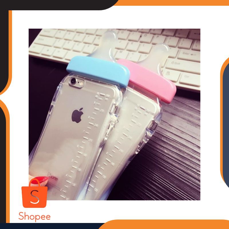 FOR IPHONE 7 -SOFT JELLY CASE CUTE BOTTLE MILK BABY BOTOL DOT iphone 7 Murah