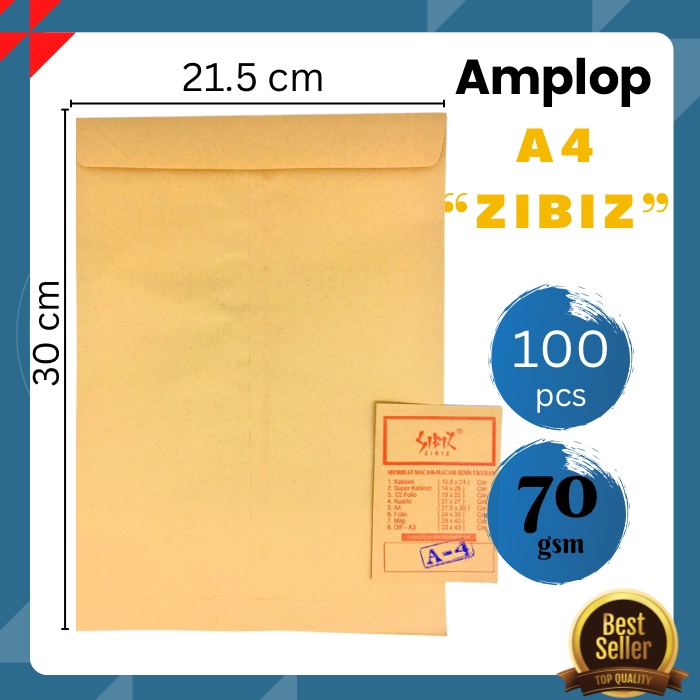

klm Amplop Coklat A4 ( 21,5x30Cm )