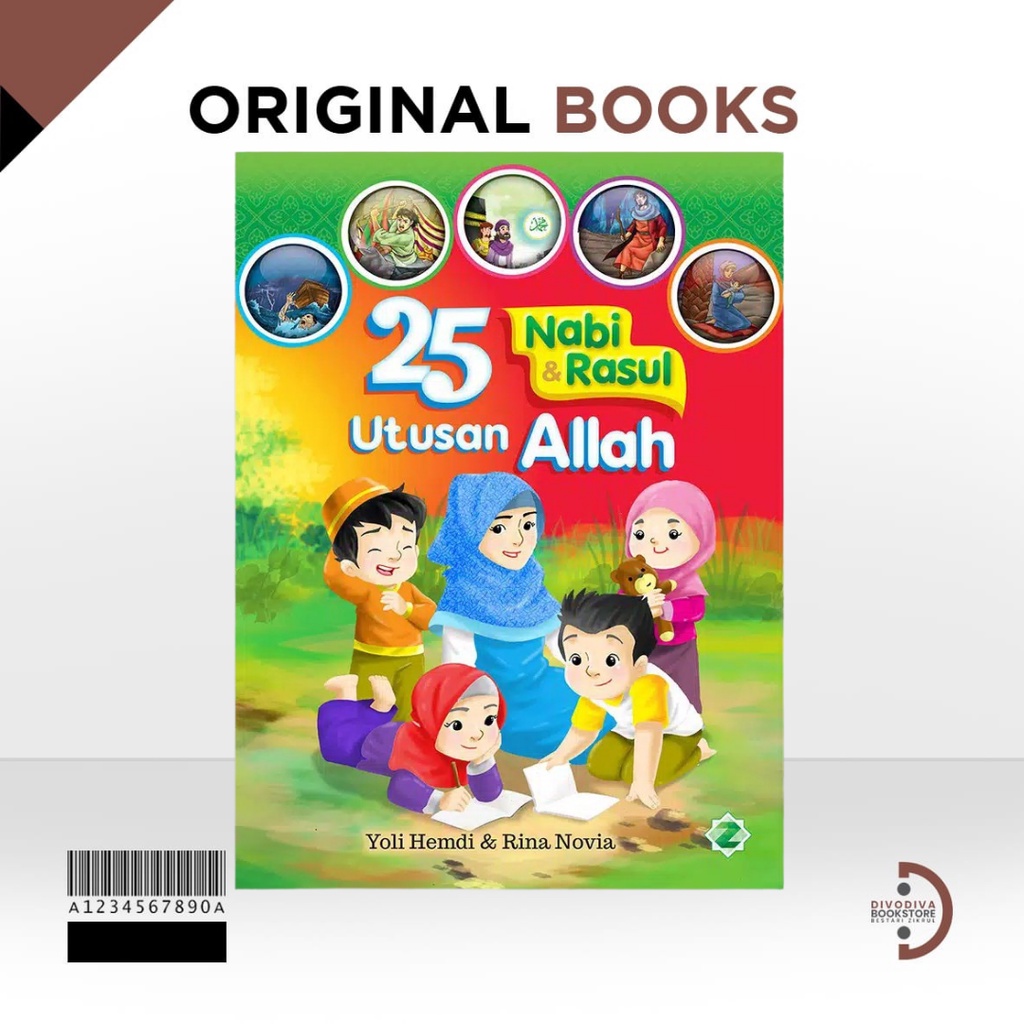 Buku Anak Islami - 25 Nabi dan Rasul Utusan Allah Lengkap Hard Cover