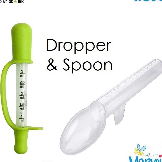 Marveila Water Spoon &amp; Dropper / Pipet Obat Bayi Anak