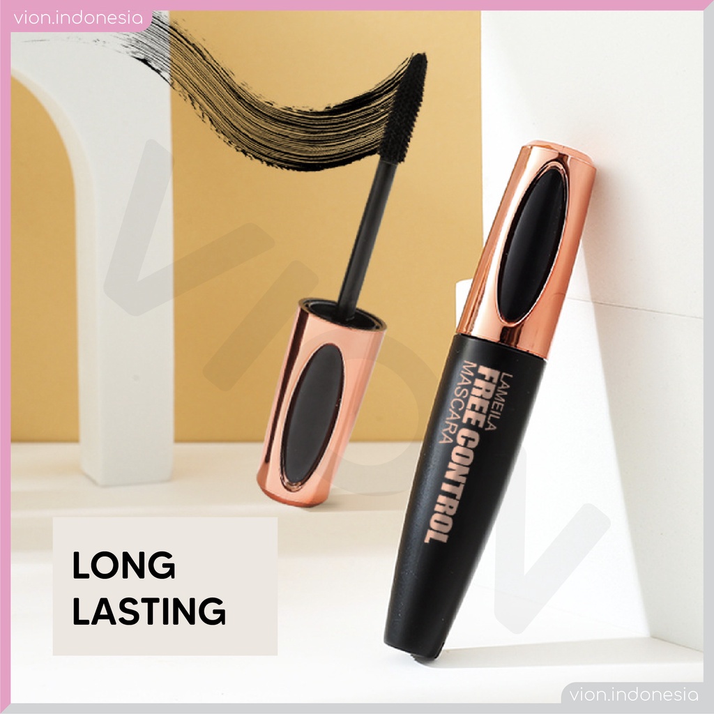 LAMEILA Teal &amp; Gold Mascara Long Lasting Lash Slender Curling Waterproof Maskara Original LA023