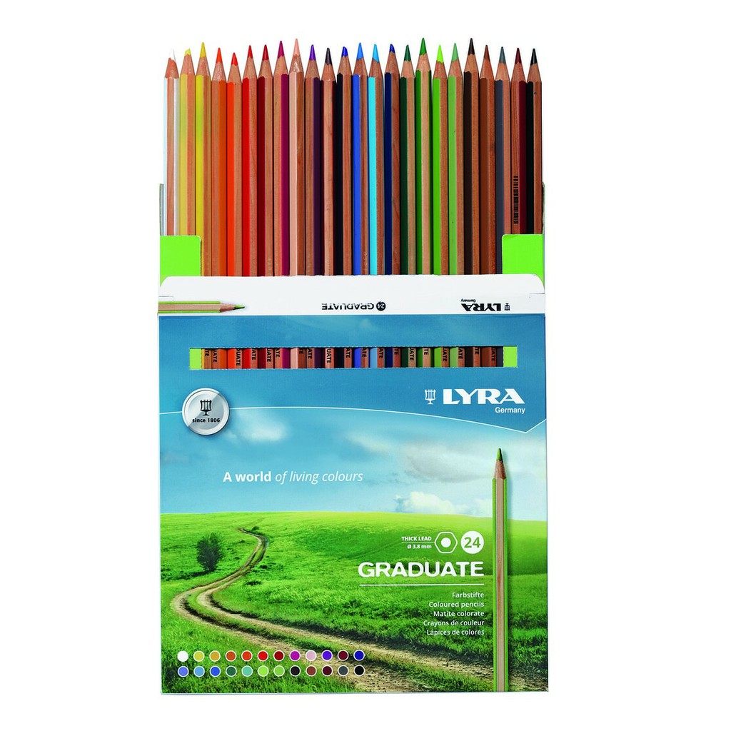 

Pensil warna LYRA GRADUATE Permanent 24 colours kemasan dos