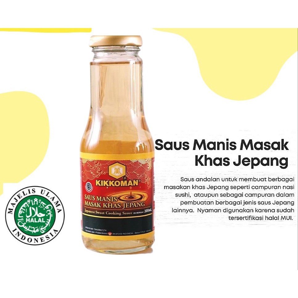

Kikkoman Japanese Sweet Sauce Mirin Halal MUI - 300gr