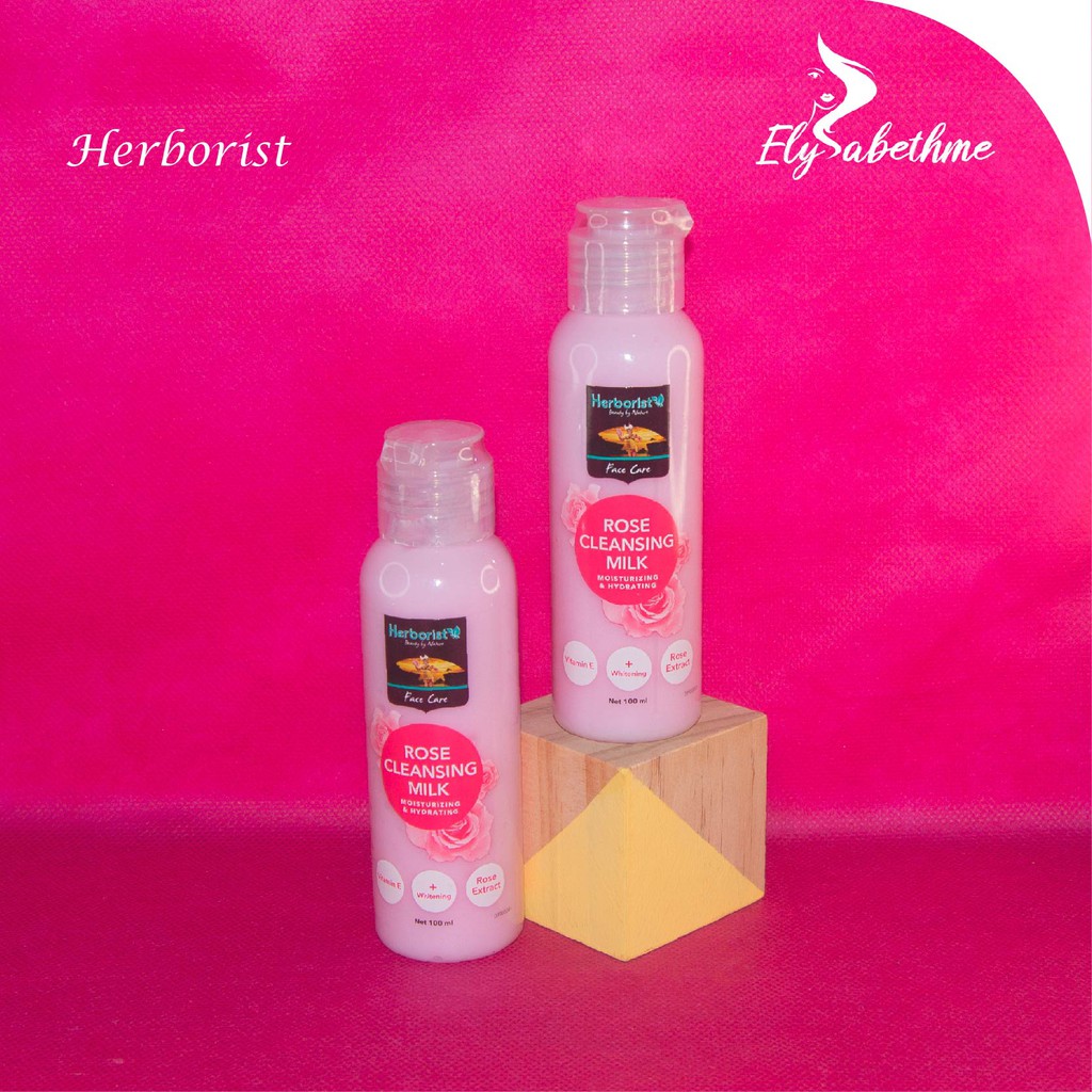 ✿ELYSABETHME✿ ⓗⓔⓡⓑⓞⓡⓘⓢⓣ Herborist Rose Cleansing Milk susu pembersih cleanser angkat makeup dan bedak