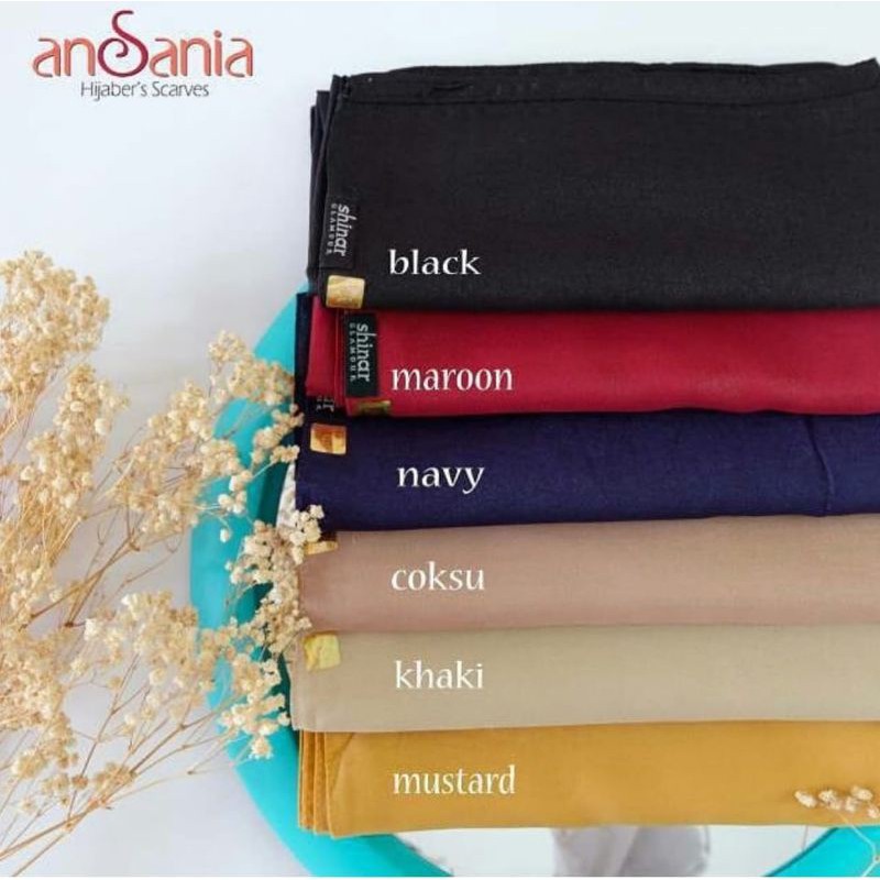 (COD) HIJAB SHINAR GLAMOUR ANSANIA / SHINAR MURAH / HIJAB PESTA DAN WISUDA ORIGINAL ANSANIA 100%