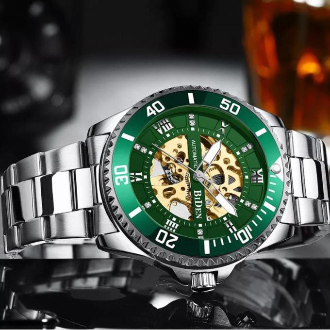 Jam Tangan Pria Biden Yn-0204-1 Automatic Original Garansi 1 Th Rr76Oyyq8F