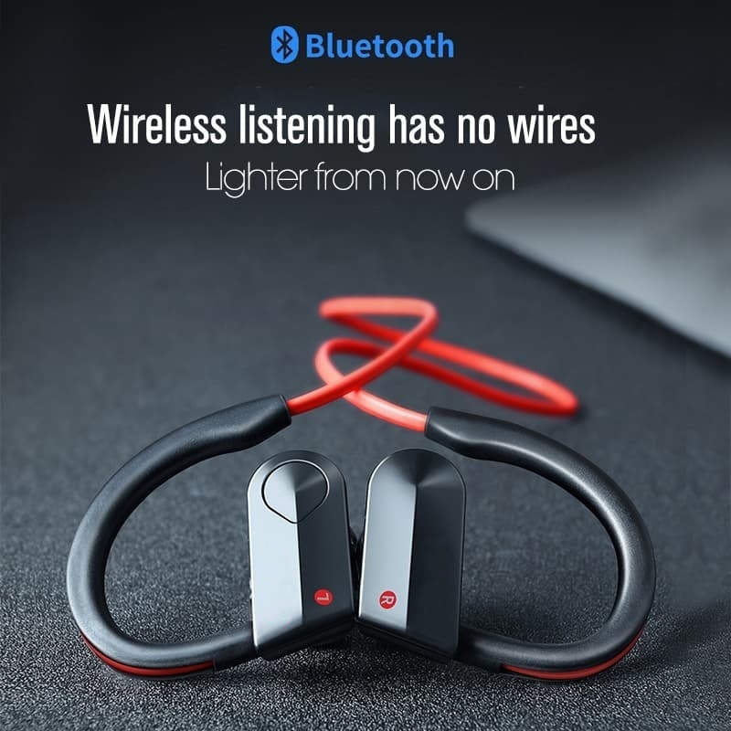 K98 Olahraga Tahan Air Wireless Earphone Bluetooth 5.0 with Mic Subwoofer Stereo Dual Ear Hanging Ear Running Wireless Headset Bluetooth Earbuds