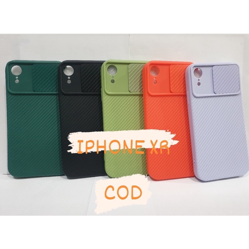 CASE IPHONE XR -SOFCASE SLIDE IPHONE XR PELINDUNG KAMERA CASE-BENUA DUNIA