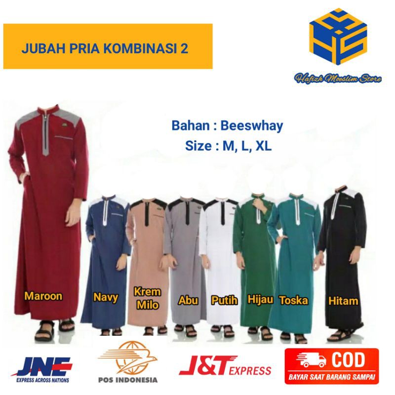 Jubah Pria Kombinasi