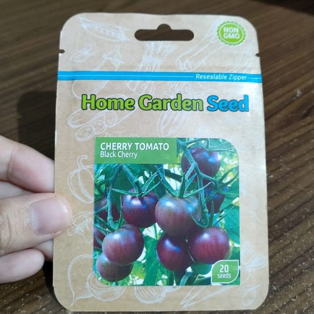 HGS - benih tomat cherry BLACK CHERRY isi 20 biji - benih tomat mini