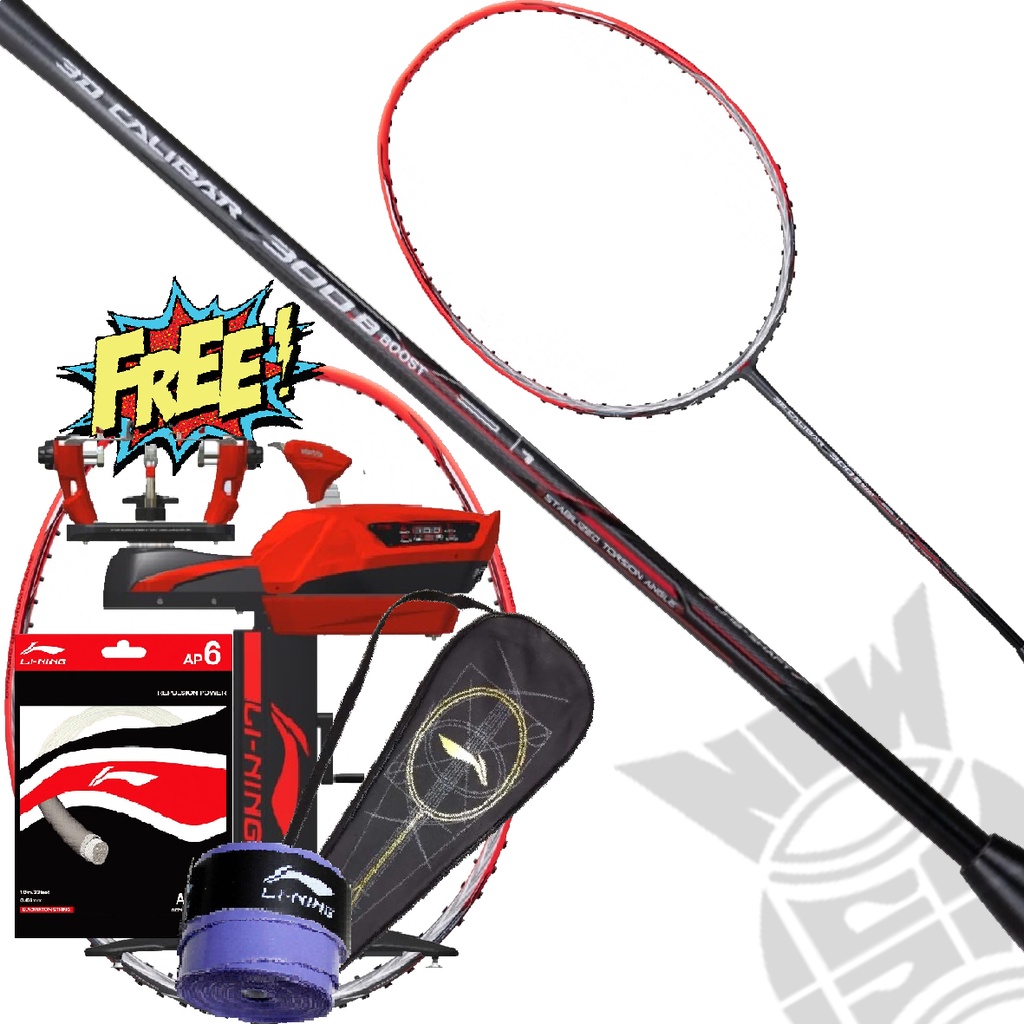 Raket Badminton Lining 3D Calibar 300 Boost