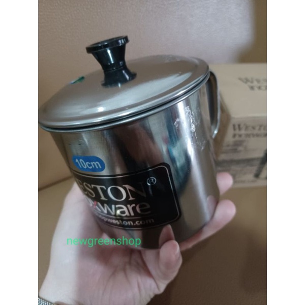 Mug tutup stainles weston 10cm