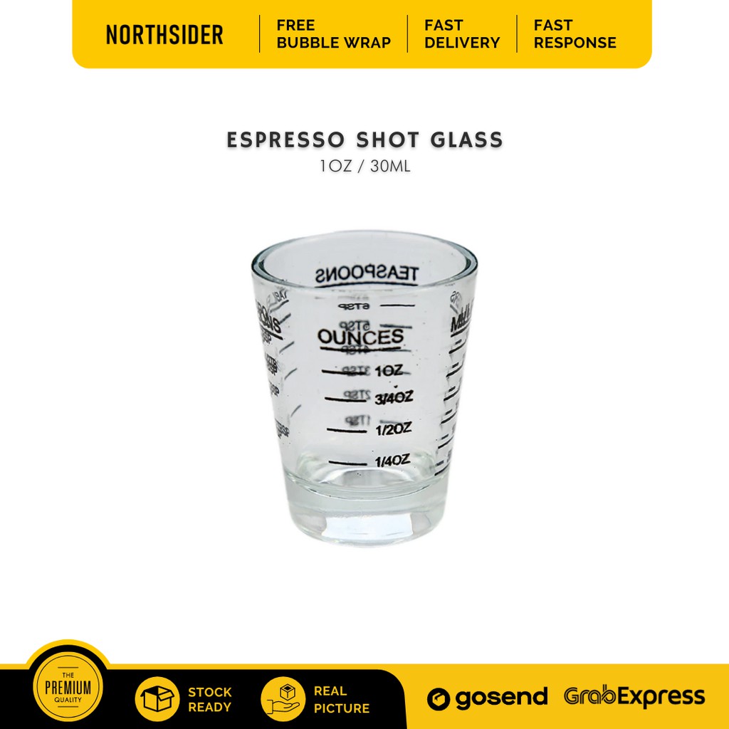 Jual Espresso Shot Glass Gelas Ukur Kopi Sloki Indonesiashopee Indonesia 8415