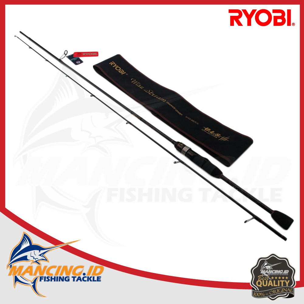 Joran Ryobi Wise Stream WSS632UL ( Fuji) Ultra Light Spinning Rod