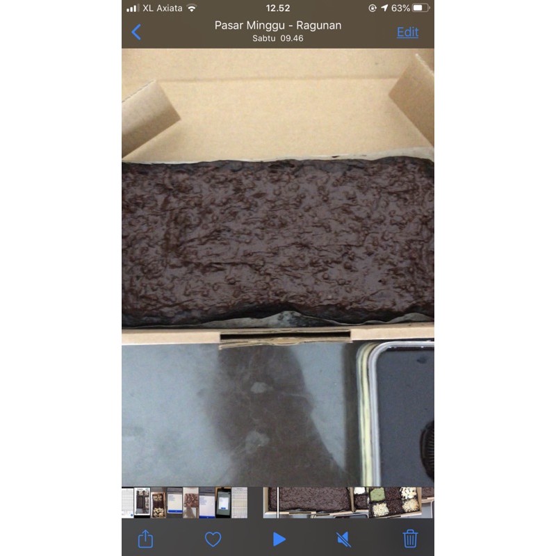 

fudgy brownies panggang topping signature