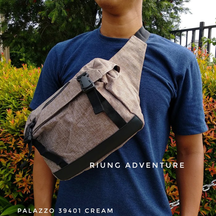 Tas Pria Selempang Distro Slempang Ransel Bahu Import Korea Tas Pinggang Waist bag Pria Palazz 78ROB