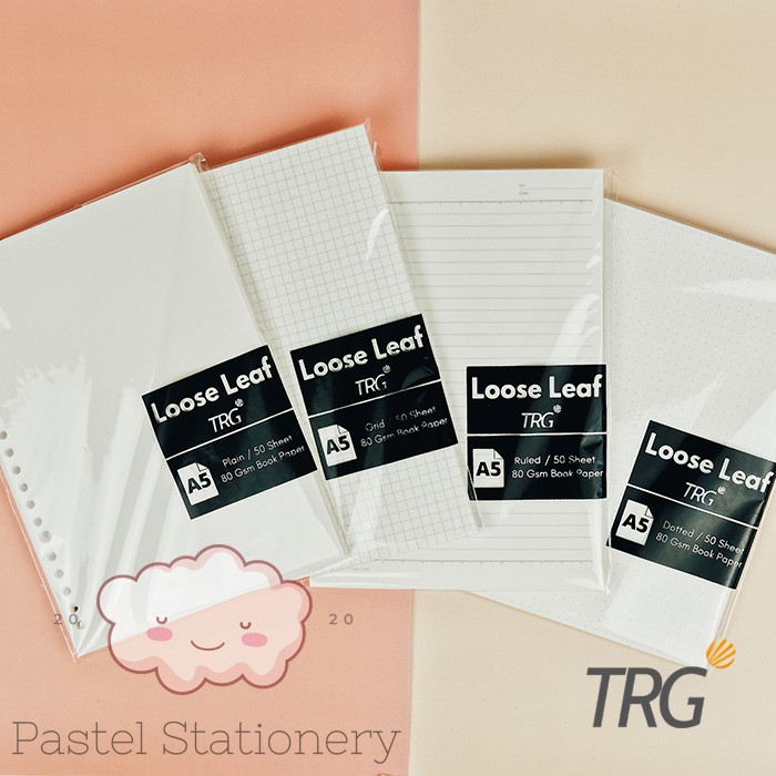 

Refill Binder A5 Bookpaper Dotted Grid Plain Ruled TRG - Isi Loose Leaf Binder Paper A5 TRG