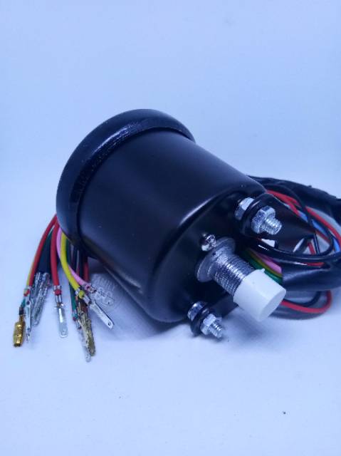 SPEEDOMETER KILOMETER CUSTOM HITAM VARIASI GEAR - GIGI LED MOTOR UNIVERSAL