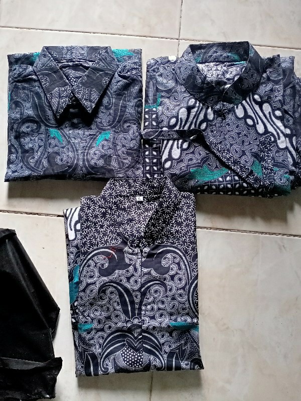 Couple Batik Keluarga || Setelan Couple Batik Ayah Ibu Anak Cewek