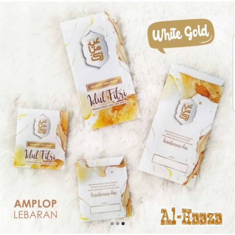 

Amplop lebaran tema white gold