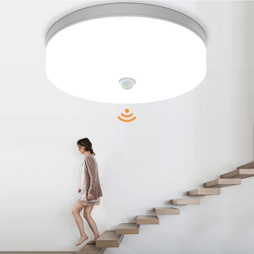 [Elegan] Lampu Plafon Untuk Kamar Lorong Koridor Putih Dingin Sensor Gerak Ceiling Lamp