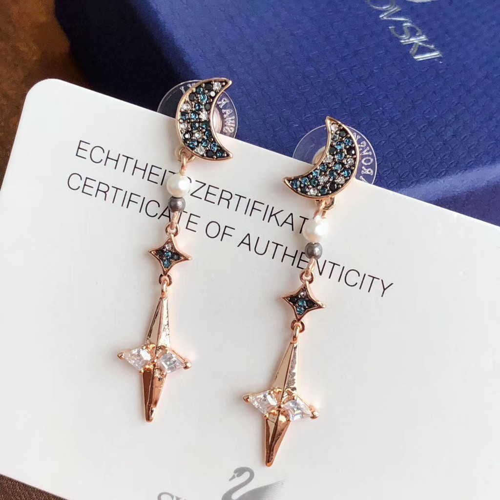 ANTING SWAROVSKI SHALIN 100% ORIGINAL  "SWAROVSKI SYMBOLIC PIERCED EARRING JACKETS"